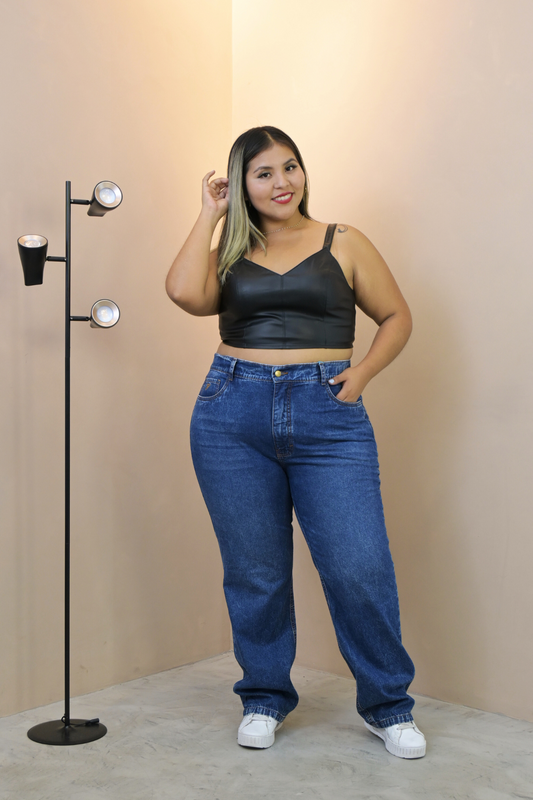 Bota Recta Alondra Azul