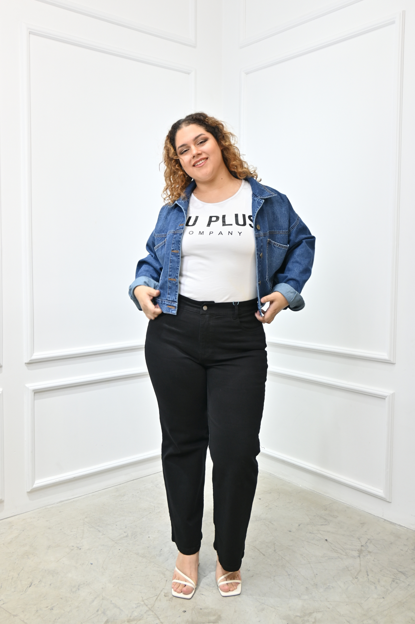 Casaca Crop Sol Azul
